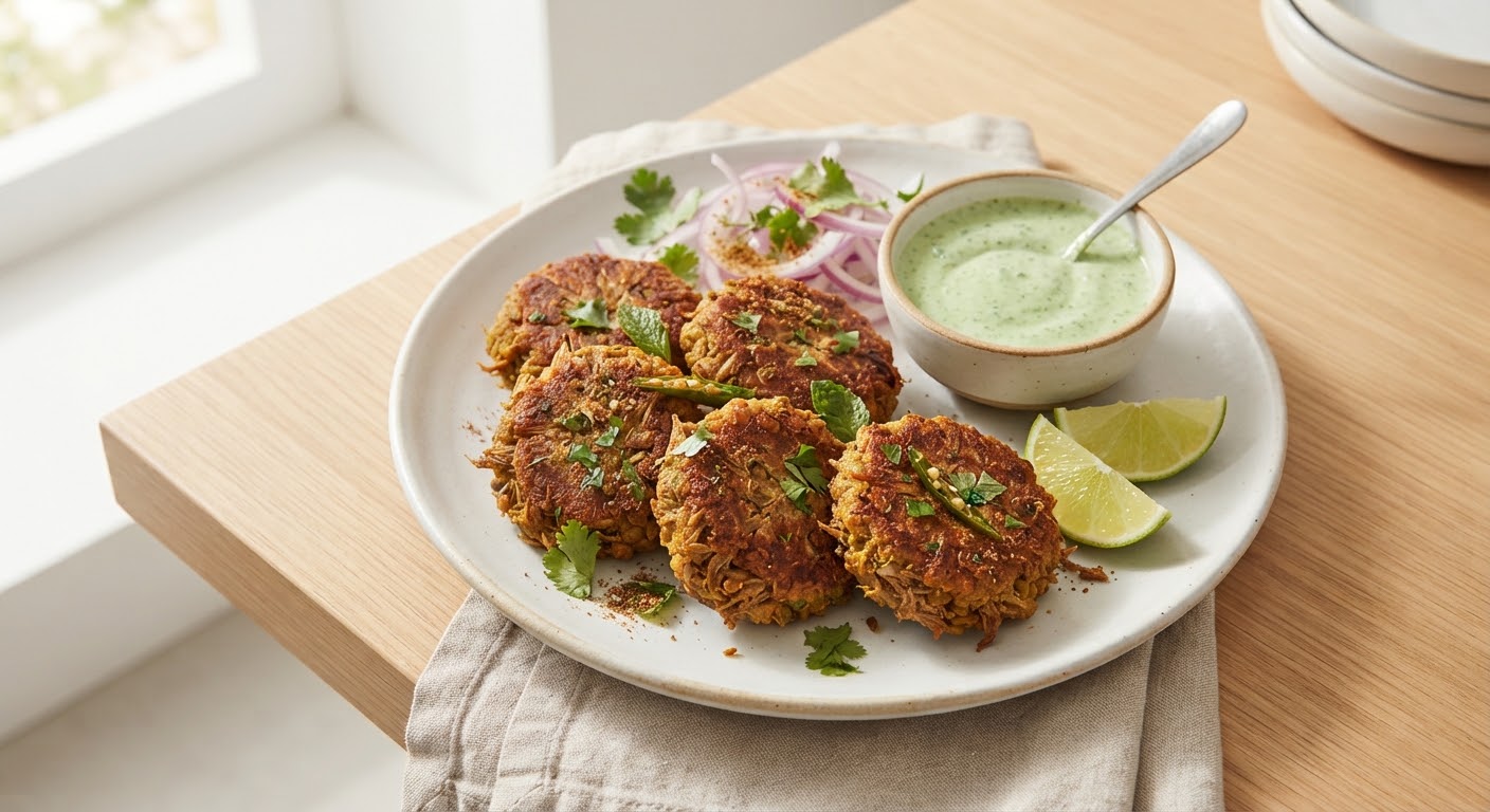 Beef Shami Kabab 12-Pack — Velvety smooth beef and lentil patties with traditional spices.