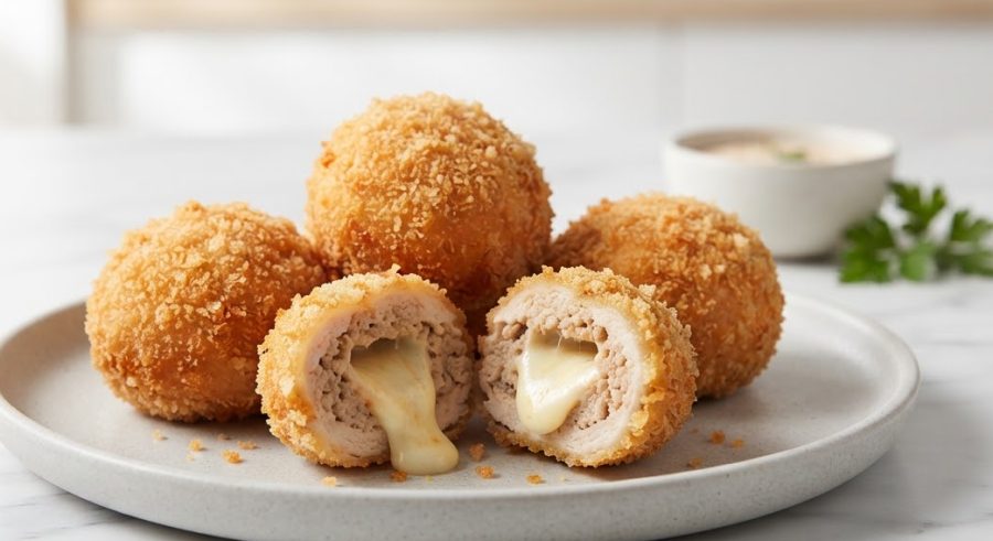 Cheese Stuffed Balls — alternate view