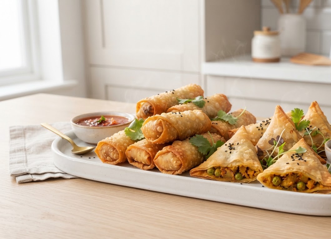 Samosas & Rolls